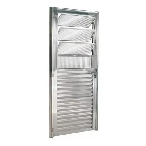 Porta Basculante Alumínio Brilhante 2,10X0,80 L25